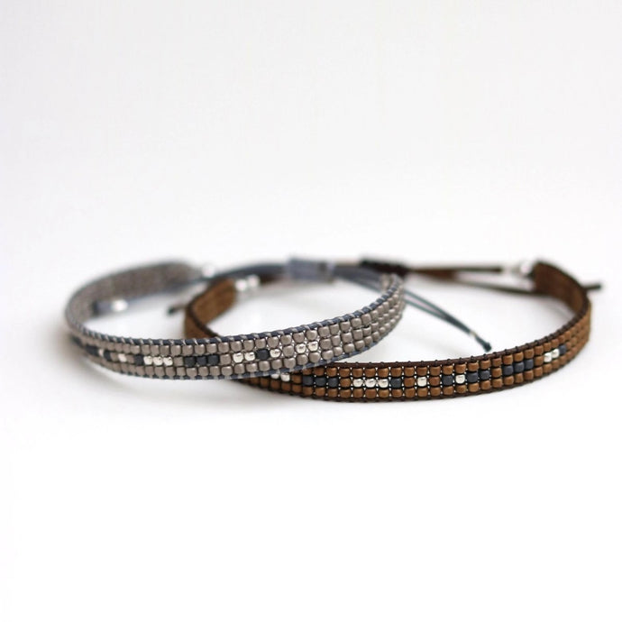 Custom Couples Morse Code Bracelet Set