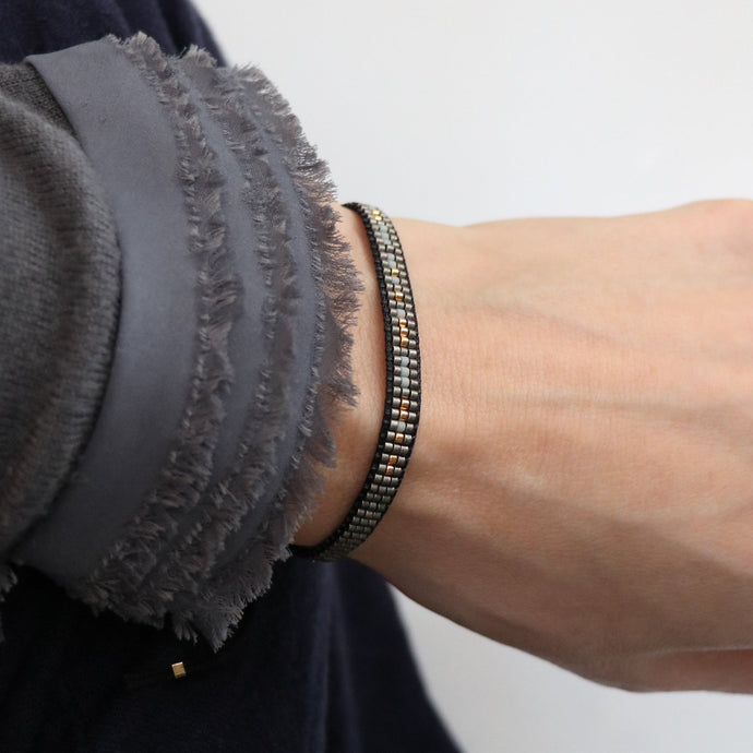 Morse Code Bracelet on a hand